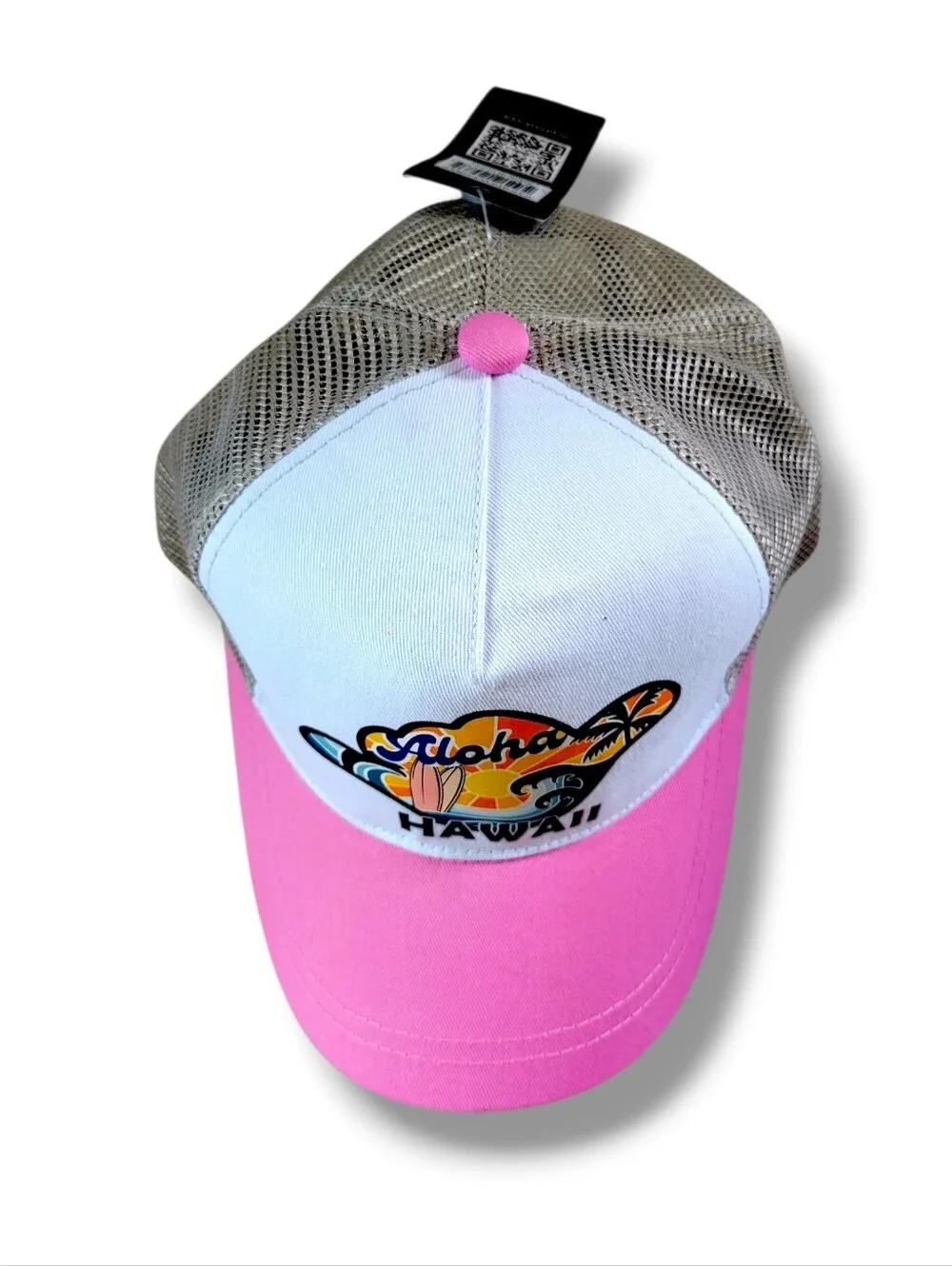 Aloha Ave | NWT Aloha Hawaii Shaka Pink Trucker Hat [Unisex]